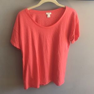 J. Crew Coral T-Shirt